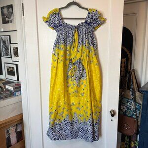 Blue and Yellow Dress